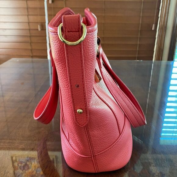 ORA DELPHINE Satchel Purse Pink Leather - Picture 6 of 6